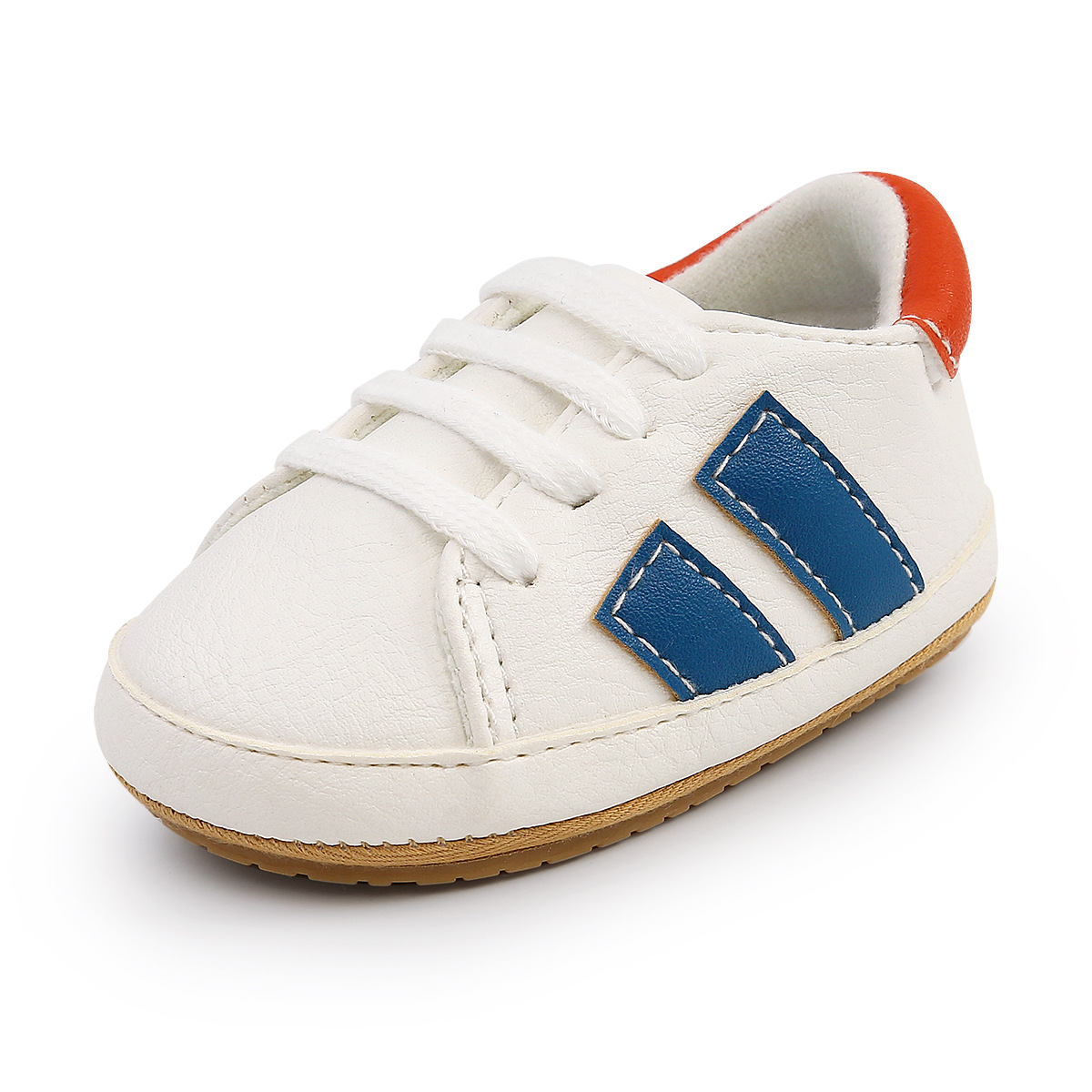 Newborn Baby Shoes Classic Stripe Leather Boy Girl Shoes Multicolor Toddler Rubber Sole Anti-slip First Walkers Infant Moccasins Newborn Baby Shoes Classic Stripe Leather Boy Girl Shoes Multicolor Toddler Rubber Sole Anti-slip First Walkers Infant Moccasins