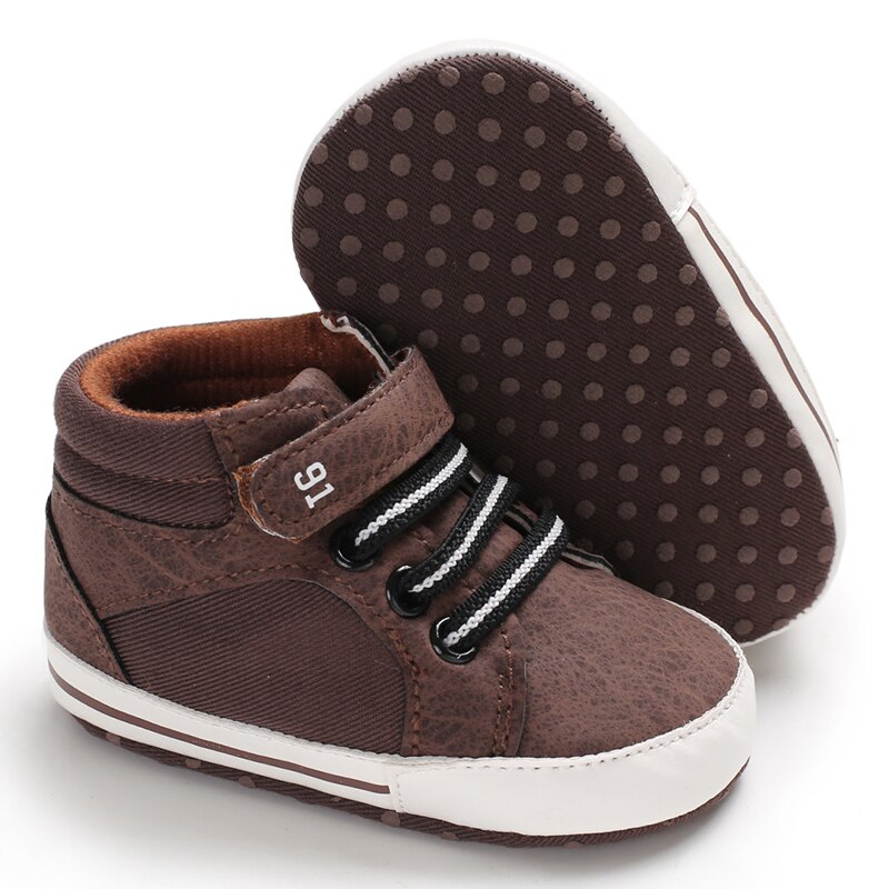 Baby Shoes Boy Newborn Infant Toddler Casual Comfor Cotton Sole Anti-slip PU Leather First Walkers Crawl Crib Moccasins Shoes