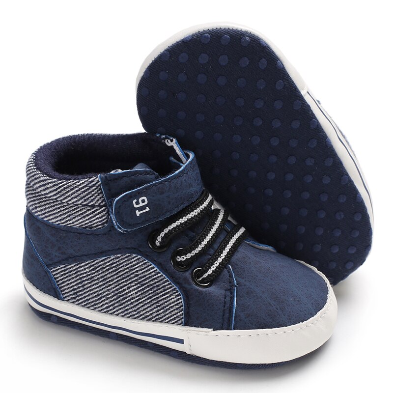 Baby Shoes Boy Newborn Infant Toddler Casual Comfor Cotton Sole Anti-slip PU Leather First Walkers Crawl Crib Moccasins Shoes