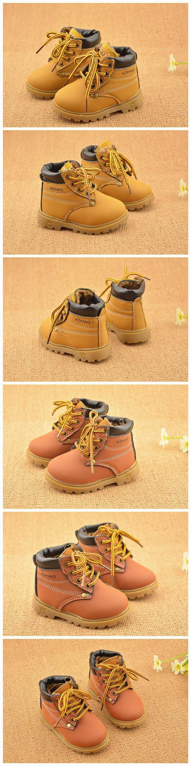 Autumn Winter Baby Boots Toddler Fashion Boots Kids Shoes Boys Girls Snow Boots Girls Boys Plush Fashion Boots Shoes Size 21-30