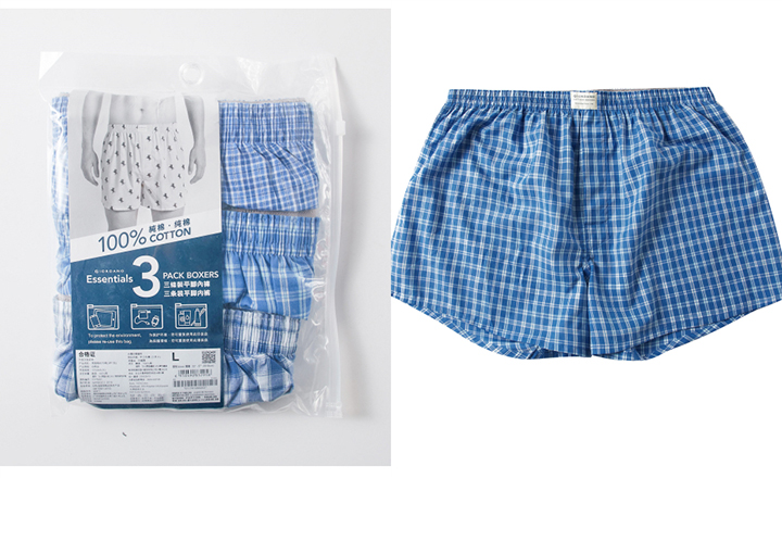 Giordano Men Boxer 3-pack Multi Color Boxers Men 100% Cotton Male Underwear Comfortable Boxershorts Men Calzoncillo Hombre