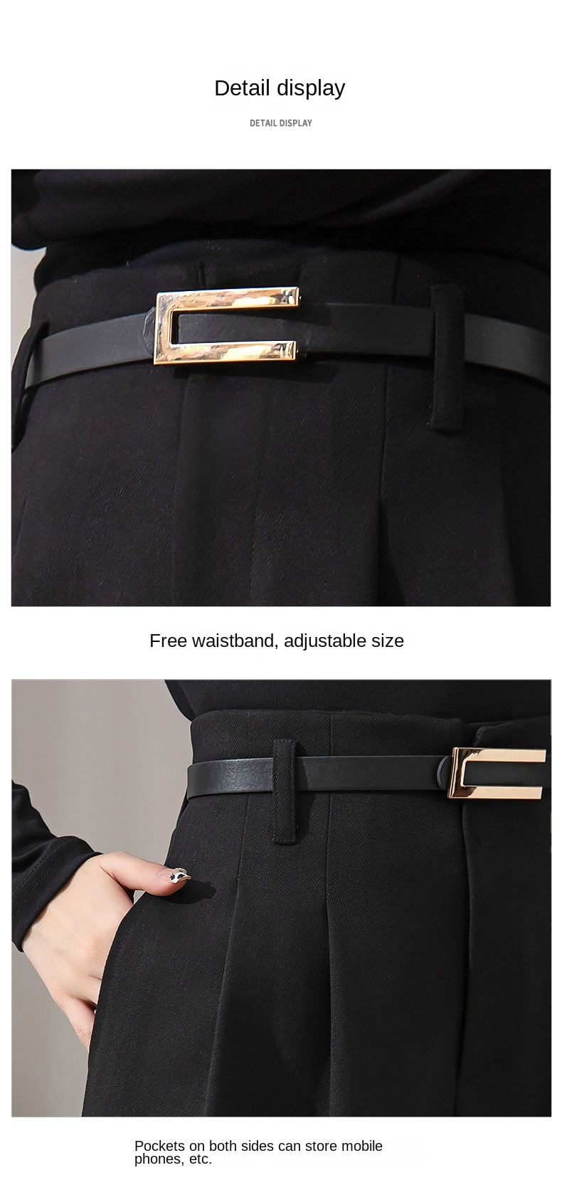 Women Wide Leg Baggy Thicken Warm Trousers For Autumn Winter 2022 New High Waist Pants Skirt Plus Size Culottes With Belt S 3XL