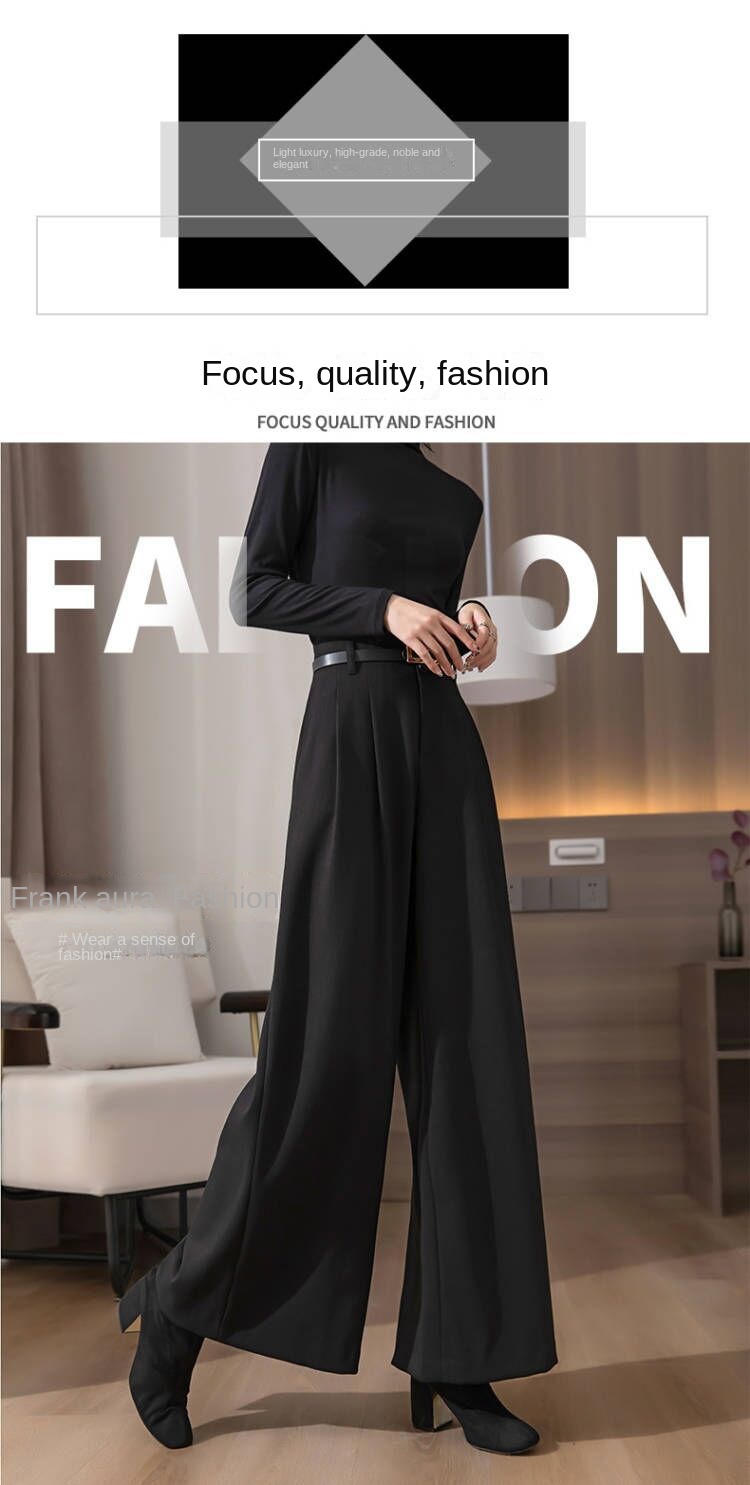 Women Wide Leg Baggy Thicken Warm Trousers For Autumn Winter 2022 New High Waist Pants Skirt Plus Size Culottes With Belt S 3XL