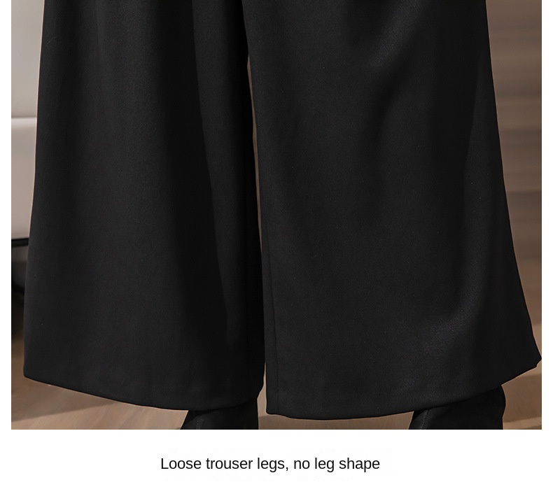 Women Wide Leg Baggy Thicken Warm Trousers For Autumn Winter 2022 New High Waist Pants Skirt Plus Size Culottes With Belt S 3XL