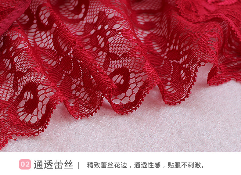 Women panties Luxury Lace side large women's underwear Europe and America narrow crotch low waist briefs European size