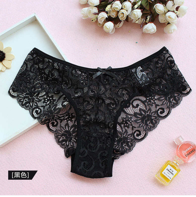 Women panties Luxury Lace side large women's underwear Europe and America narrow crotch low waist briefs European size