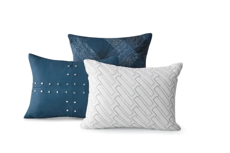 Navy Plaid 10 Piece Bed in a Bag Comforter Set With Sheets Navy Plaid 10 Piece Bed in a Bag Comforter Set With Sheets