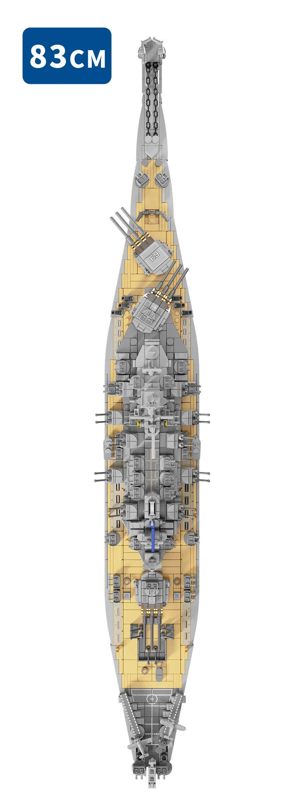 2228PCS USS Missouri battleship building block kit, large battleship model building block kit, adult warship collection, enthusi