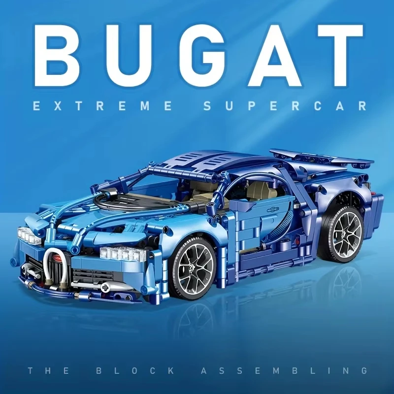 ToylinX Bluce Sports Car MOC Building Blocks Kit, 1:14 Scale Sports Car Model Toys(1259Pcs),Gift for Adults and Kids ToylinX Bluce Sports Car MOC Building Blocks Kit, 1:14 Scale Sports Car Model Toys(1259Pcs),Gift for Adults and Kids