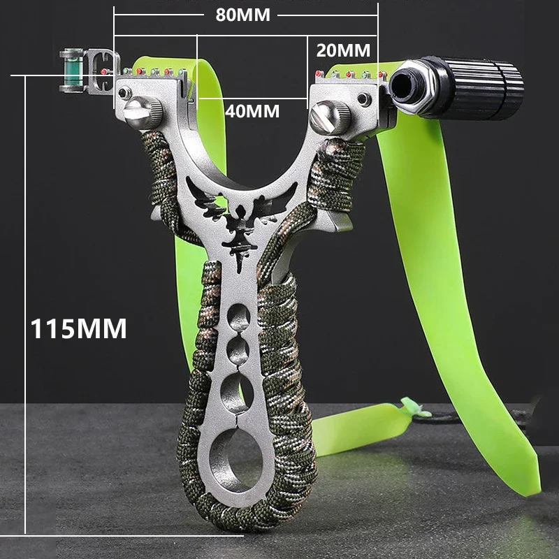 Laser Stainless Steel Slingshot 8020 Metal Flat Rubber Band High-precision Slingsshot Outdoor Fast Pressure Shooting Acessories Laser Stainless Steel Slingshot 8020 Metal Flat Rubber Band High-precision Slingsshot Outdoor Fast Pressure Shooting Acessories