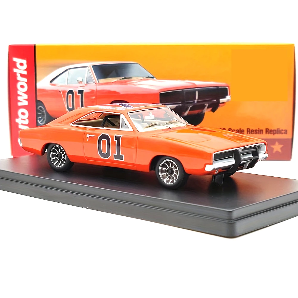 Auto World 1:43 Charger 1969 General Lee Red AWRSS1151 Limited Edition Resin Model Car Collection Auto Toys Gift Auto World 1:43 Charger 1969 General Lee Red AWRSS1151 Limited Edition Resin Model Car Collection Auto Toys Gift